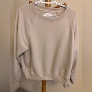Wilfred by Aritzia Cream cozy relaxed fit Sweatshirt